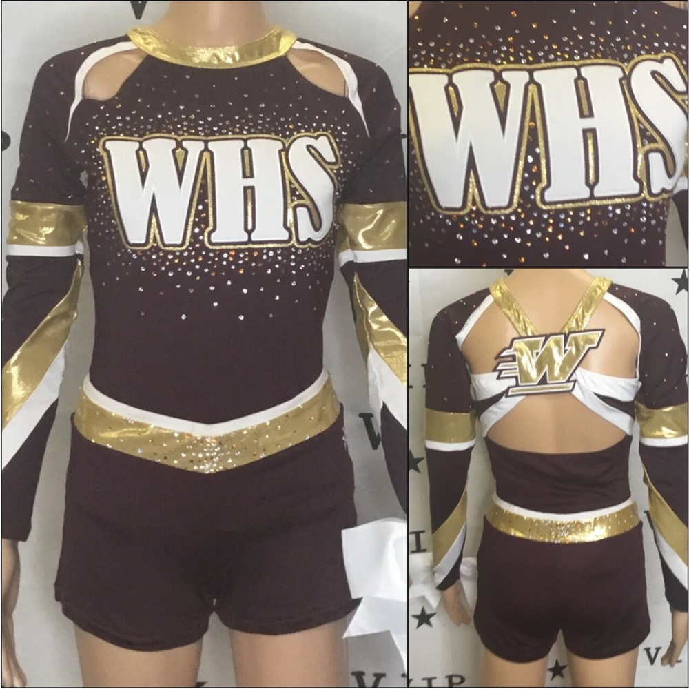 Brown and Gold Women's Dress